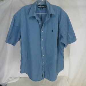 Ralph Lauren men's L Button Up Short Sleeve Shirt
